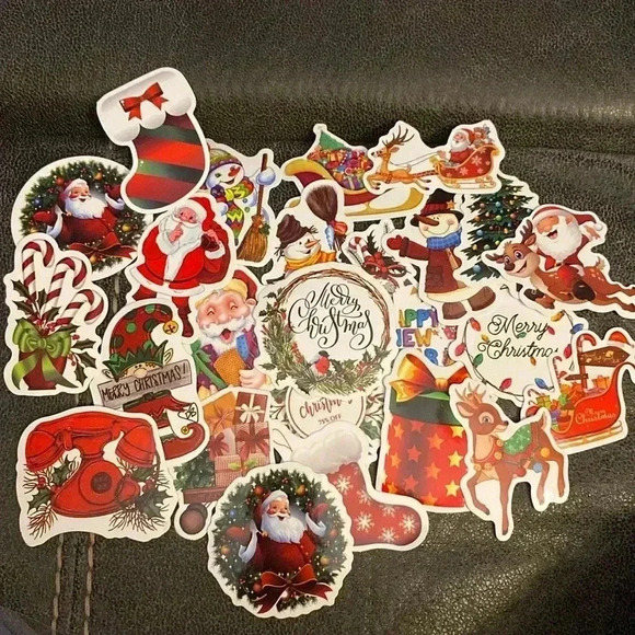 Other - 💚 🎄 25 Mystery Variety Christmas Holiday New Years Trendy Aesthetic Stickers